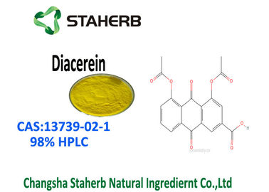 China Het zuivere Natuurlijke van het Aloëvera Extract van 98% Diacerein Lichtgele Poeder CAS 13739 02 1 leverancier