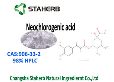 China Witte Zuivere Neochlorogenic Zure 98% HPLC CAS 906-33-2 van Poeder Standaardreferentiematerialen leverancier